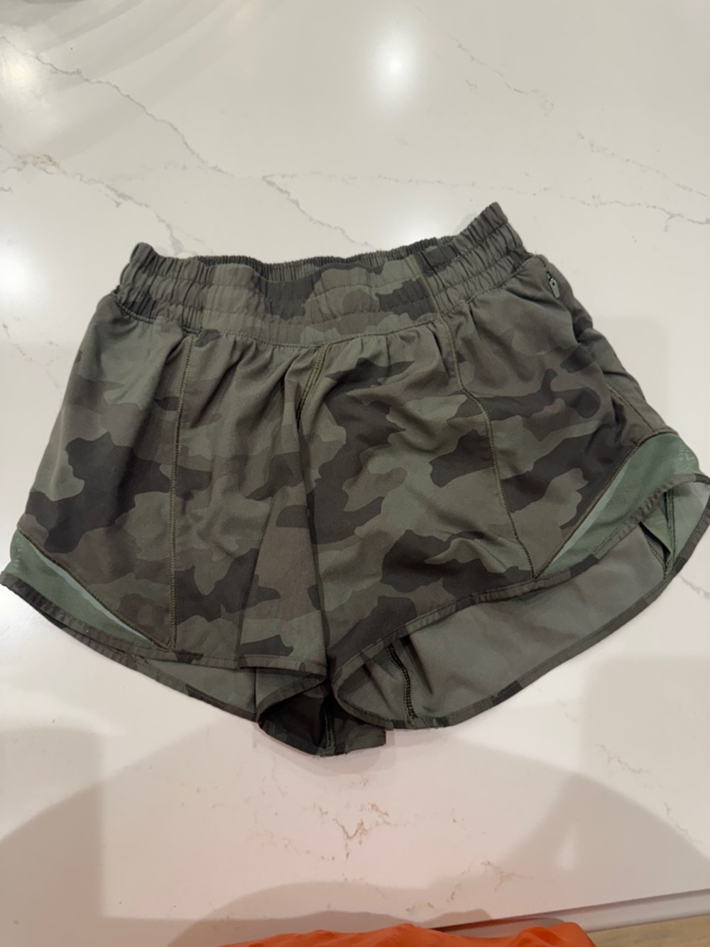 lululemon athletica Women's Camo Running Shorts - Olive
